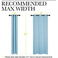 thumbnail image 5 of DweIke Thermal Insulated Grommet Blackout Curtains for Bedroom,2 Panels,42"x63",Blue, 5 of 8