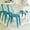 Blue, variant on Emma + Oliver Commercial Grade Distressed Green Metal Indoor-Outdoor Stackable Chair