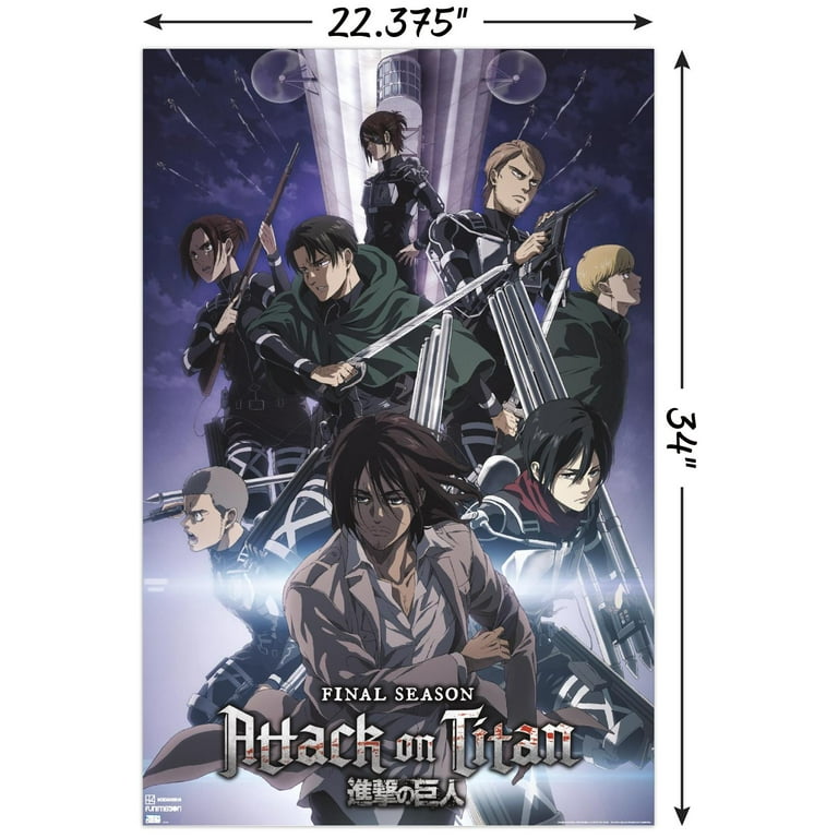 Attack on Titan: Season 4 - Key Visual 2 Wall Poster, 22.375