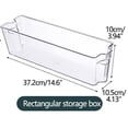 thumbnail image 2 of Cagogo Refrigerator Drawer Organizer, Pull Out Stackable Clear Plastic Drawer for Fruits Vegetables, Fridge Storage Container with Handle and Dividers, Kitchen Refrigerator Organizer for Food, 2 of 2