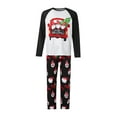 thumbnail image 2 of Christmas Pajamas for Family Gnome Car Letter Print Long Sleeve T-Shirt Trousers Xmas Pajamas Sleepwear Set, 2 of 10