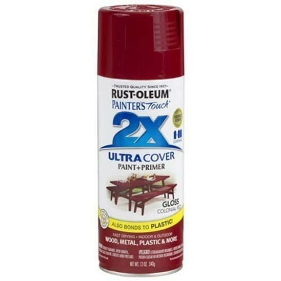 Rust-Oleum Painter's Touch Multi Purpose Spray Paint - Gloss, Low Odor - 6 Pack, 12-Ounce, Red