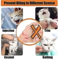 thumbnail image 3 of Cat Muzzles Breathable Mesh Muzzles Prevent Cats From Biting And Chewing Anti Bite Anti Meow Cat Grooming Restraint Bags, 3 of 5