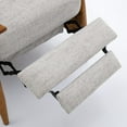 thumbnail image 5 of Terni Wood Arm Push Back Recliner in Sea Oat Beige Performance Fabric, 5 of 16