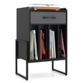 thumbnail image 1 of Costway Record Player Stand Turntable Stand with Drawer & Record Holder Display Shelf Black & Gray, 1 of 10