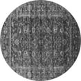 thumbnail image 1 of Ahgly Company Indoor Round Oriental Gray Industrial Area Rugs, 4' Round, 1 of 4