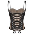 thumbnail image 4 of Women's Fashion Shapewear Mesh Top Chest Slim Fit Chest Wrap Vest Strap Top Tummy Girdle Strapless Compression Bodysuit for Women Conductive Garments Waist Trainer in A Bottle Sweat Neoprene Waist, 4 of 4