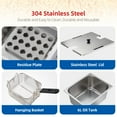 thumbnail image 2 of Garvee  2800W Commercial Electric Deep Fryers, 20 L, 2-Baskets, Silver, 2 of 7