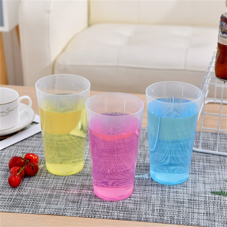 Casewin 11 oz Plastic Clear Cups for Party, Hard Clear Plastic Cups Plastic  Wine Cups, Disposable Cups Plastic Tumblers Drinking Glasses