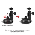 thumbnail image 1 of Ball Head Rotatable Strong Adsorption Metal+Plastic Suction Cup Mount Vehicle-Mounted Holder 500g Load-Bearing for Automobile Data Recorder Data Recorder Black, 1 of 7