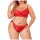 thumbnail image 1 of Conjunto de lencería Sexy de talla grande con encaje Floral para mujer, picardías tentación, ropa interior, sujetador, bragas, ropa interior, traje de dormir Fridja nalpqowj63530, 1 of 9
