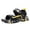 L-Black, variant on Girls Flat Sandals Large Flower Design Summer, Fashionable Beach Shoes for Kids Everyday, Lightweight Comfortable Footwear for Water Activities and Playground Fun