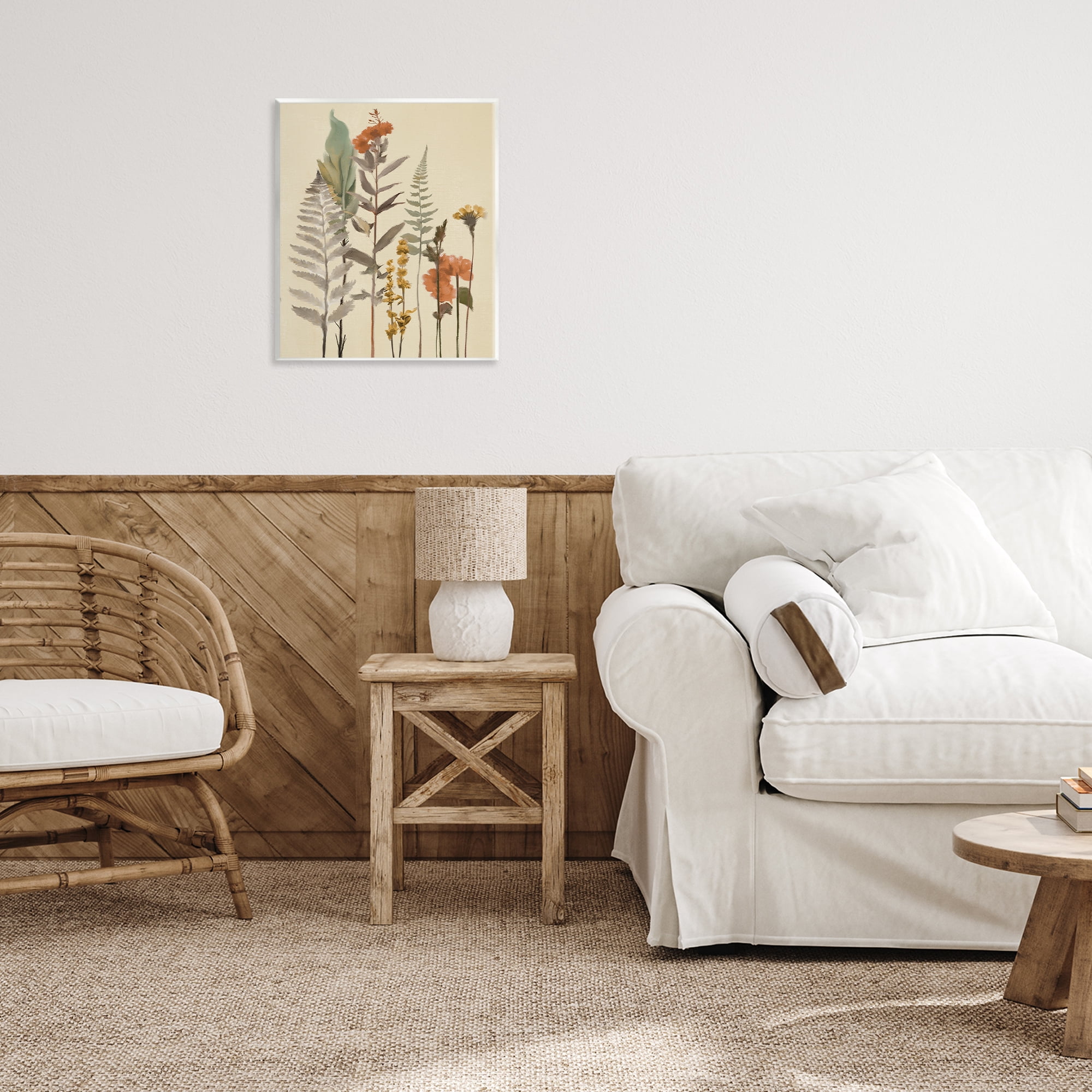 Stupell Industries Fall Botanicals and Ferns Wall Plaque Art, design by Elizabeth Medley