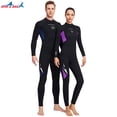 thumbnail image 3 of Naiovety DIVE SAIL Trajes de neopreno de 3MM Traje de buceo de neopreno SCR Pantalones largos de manga larga Traje de surf resistente al desgaste para Deportes acuáticos azul oscuro L Naiovety OD003296-17, 3 of 6