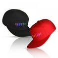 thumbnail image 2 of Baseball Cap With LED Display Smartphone App Controlled Glow DIY Edit Text Hat, 2 of 10