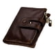 thumbnail image 5 of Cartera con bloqueo RFID, tarjetero plegable con ventanas de identificación, s para hombre, tarjetero RFID con cremallera a presión portátil café Yinane Cartera con bloqueo RFID, 5 of 8