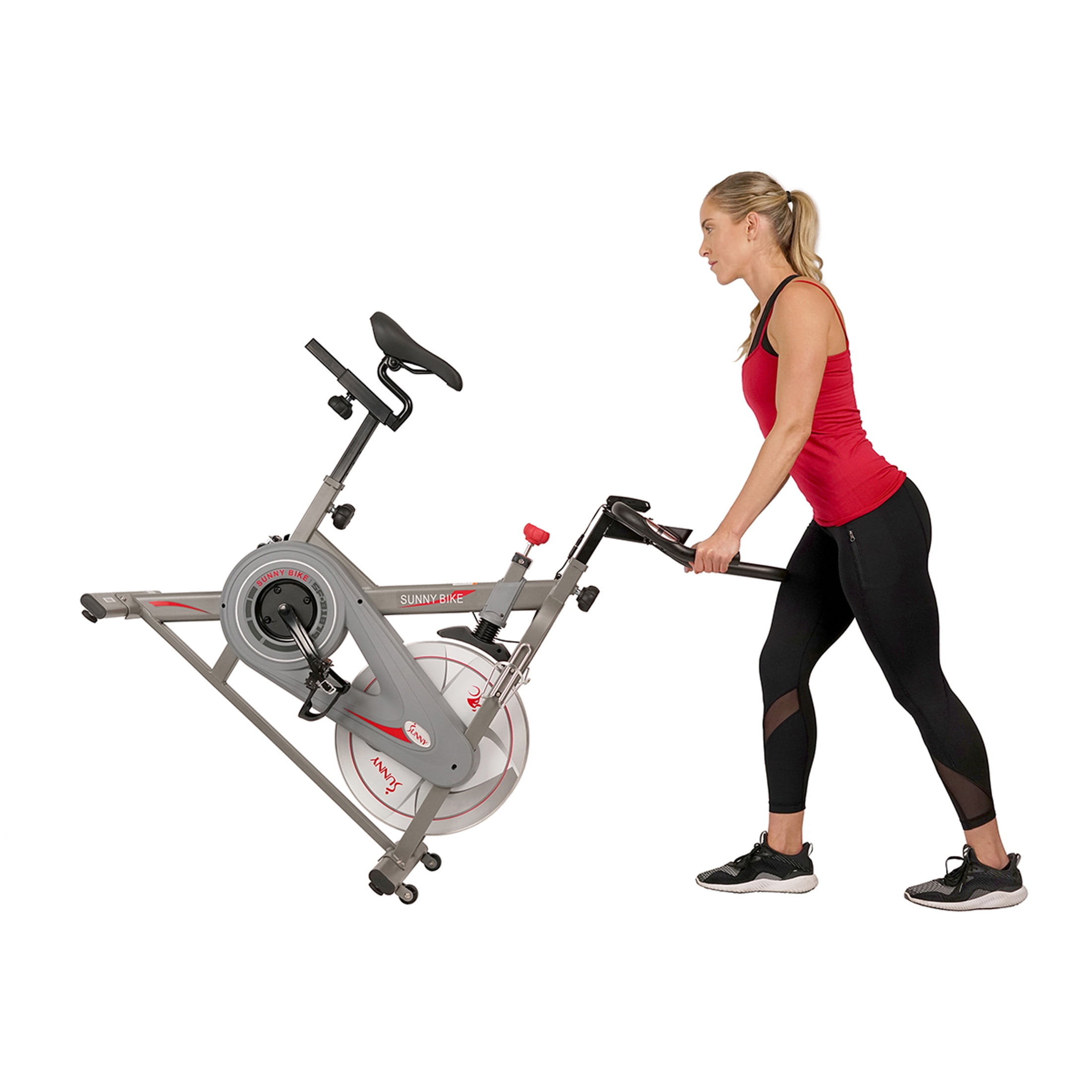 Sunny Health & Fitness Synergy Magnetic Indoor Cycling Bike w Free SunnyFit® App Membership - SF-B1879