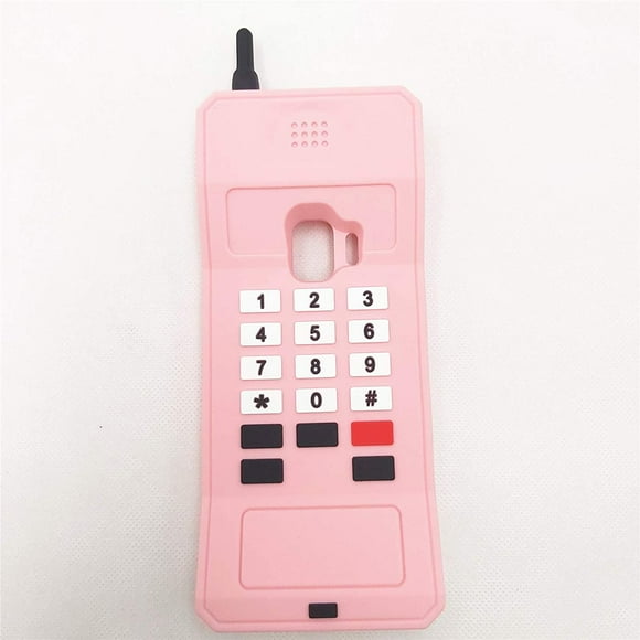 Galaxy S10e Case Cute Samsung S10e Case, Stand 3D Cartoon Retro Classic Cellular Phone Shaped Silicone Rubber Shockproof Cover Teen Girls Women Telephone Cute Cases Samsung Galaxy S10e -5.8" (S10e)