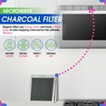 thumbnail image 2 of Microwave Charcoal Filter 5.35” x 5.03” for 8206230A Maytag and Whirlpool Microwave Filter Replacement - Carbon Filter Freshens and Filters Kitchen Air in Over the Range Oven Vent Fan, 2 of 6