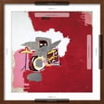 thumbnail image 5 of Art.com Max Roach Giclee Print by Jean-Michel Basquiat, Brown Frame Wall Art, 21" x 21", 5 of 5