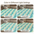 thumbnail image 7 of ODIKA 6'x9' Washable Area Rug Sea Turtle Cartoon Ocean Animal With Wave Stripe Accents Whale Flowing Dynamic for Dining Room, Under Table, Office Décor, Non-Slip Chair-Friendly, 7 of 7