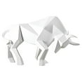 thumbnail image 2 of Destyer Resin Exquisite Craft Bull Statue Sculpture Symbol Of Fortune And Courage Gift For House Warming white, 2 of 6