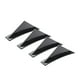 thumbnail image 5 of Alerones triangulares de aleta de tiburón para parachoques trasero de coche 4 Uds estilo c Abanopi Alerones de parachoques trasero, 5 of 7