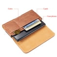 thumbnail image 4 of Luxmo 23 Large Size 6.3 Inch 6.75 X 3.75 X 0.75 Horizontal Universal Pouch - Brown, 4 of 8