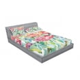 thumbnail image 3 of Ambesonne Colorful Fitted Sheet & Pillow Sham Set, Summer Spring, Twinxl, Multicolor, 3 of 3
