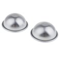 thumbnail image 1 of 2x de Baño de Bricolaje Maker Molde de Aluminio Manualidades de Bricolaje - Plata, 45x20 mm Sunnimix Molde de la bomba del baño, 1 of 8