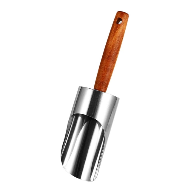 Cuchara para gatos, cuchara para comida y golosinas para mascotas, de acero inoxidable resistente, multifuncional, para pájaros y gatos de interior. Plata
