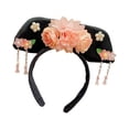 thumbnail image 4 of yuksok Chinese Headwear Ancient Hair Clip Headgear Hair Accessories Qing Headband Hanfu Style B, 4 of 7