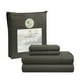 thumbnail image 3 of Casa Platino Juego de Sábanas Queen – 100% Egyptian Cotton, 1000 Hilos, Acabado de Lujo de Satén de Hotel Premium, Lavable a Máquina, Bolsillo de 15” de Profundidad – Carbón, 3 of 4