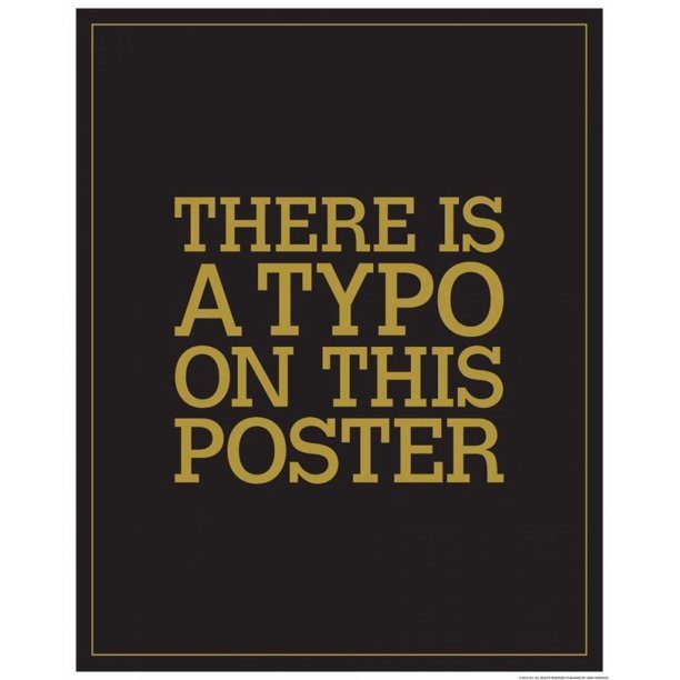 Typo Poster Print By Jj Brando 8 X 10 Walmart Com Walmart Com
