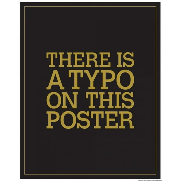 Typo Poster Print By Jj Brando 8 X 10 Walmart Com Walmart Com