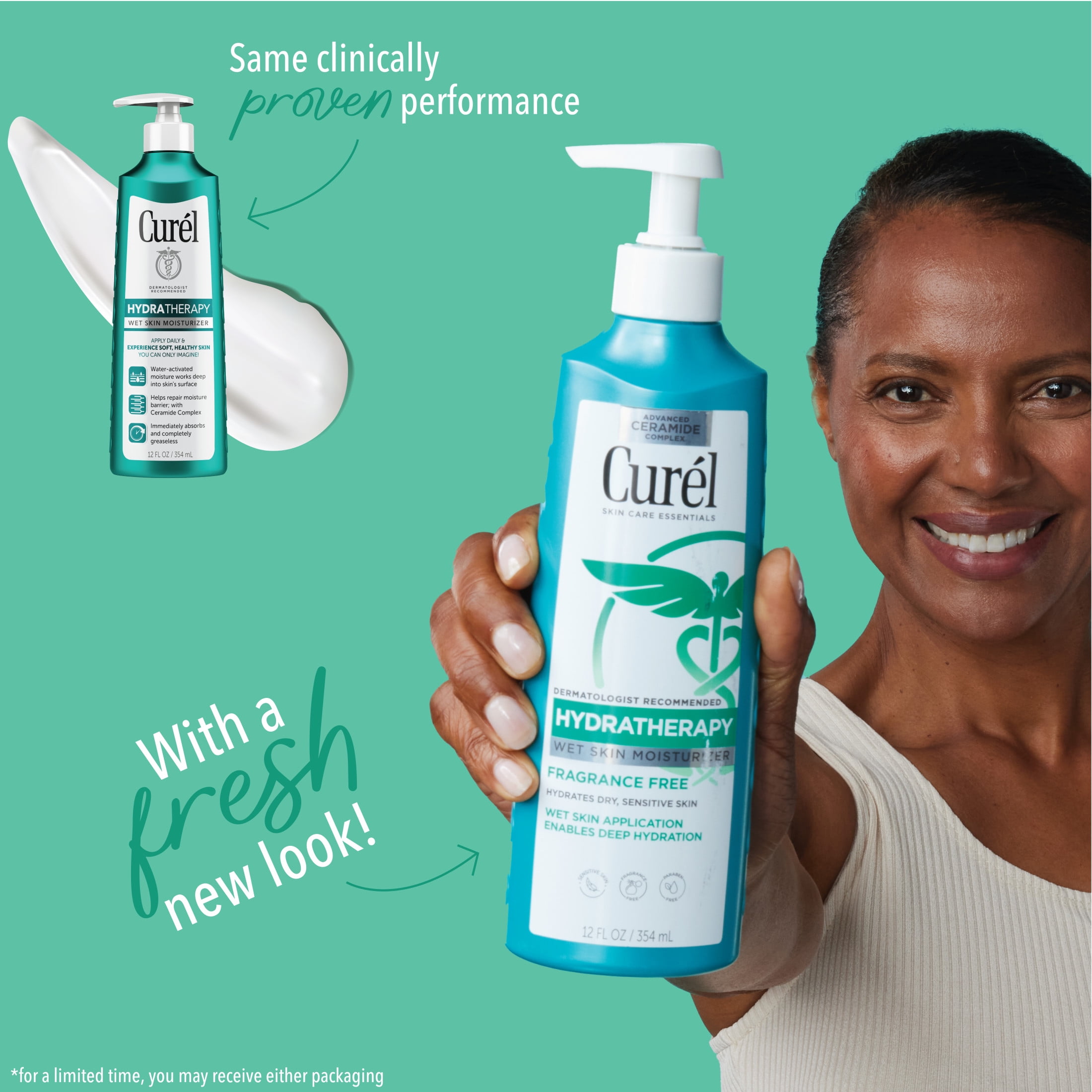 Curel Hydra Therapy Daily Moisturizing Deep Hydration Body Lotion Advanced Ceramide Complex 12 oz for Dry Skin Walmart