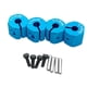thumbnail image 2 of Adaptador de transmisión de bujes de rueda hexagonal de aleación de aluminio 4x con pasadores para SCX10 CC01 RC accesorios de coche todoterreno 11 mm azul Yotijar Adaptador hexagonal para cubo de rueda, 2 of 7