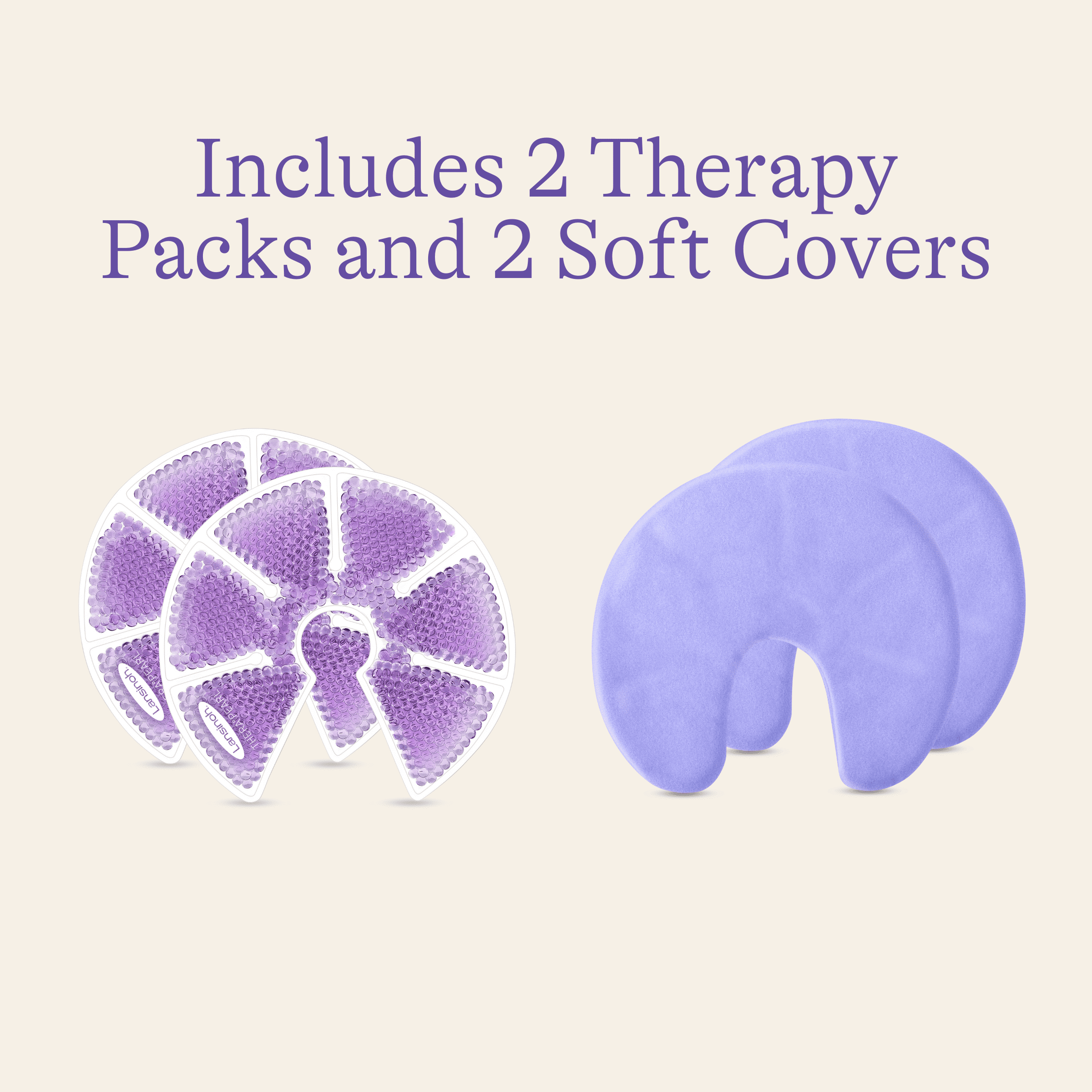🤱 Lansinoh Breast Therapy Packs with Soft Covers !! 