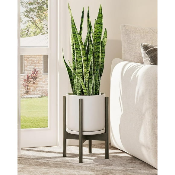 Adjustable Plant Stand Indoor, Bamboo Plant Holder to es, Small Corner Planter Stand for Indoor Plants, Single Floor Plant Stand for Living Room Balcony Bedroom, Tea
