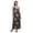 Black, variant on Bimba Bird Women Summer Printed V Neck Long Maxi Dress Holiday Resort Wear-Large Navy Blue