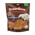 thumbnail image 3 of (5 pack) DreamBone Triple Flavor Wings Rawhide-Free Chews for Dogs, Made with Real Peanut Butter, 10 Count, 3 of 12