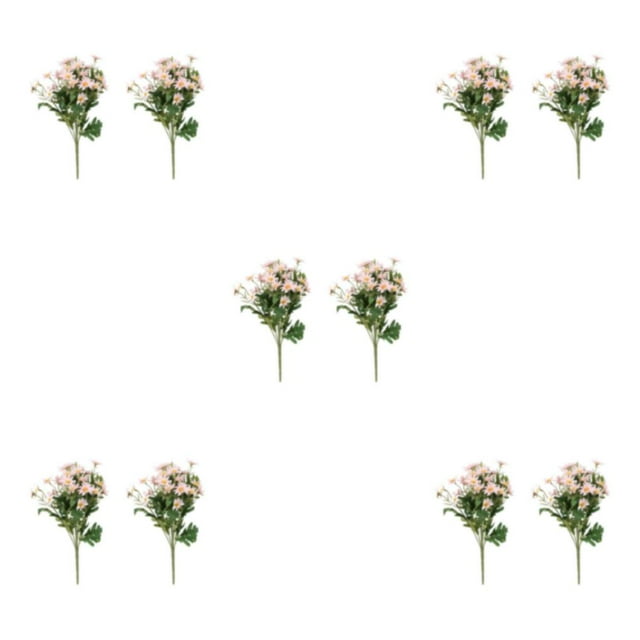 ZheElen 2pcs Artificial Silk Daisy Flowers Low Maintenance And For Home Faux Flowers pink 5Set