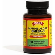 Bragg Omega-3 Supplement Capsules with DHA and EPA - 60 Vegan Softgels
