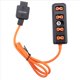 thumbnail image 1 of Cable Divisor D-Tap Giratorio de 180° D-Tap Macho A 4 Puertos D-Tap Hembra Fuente de Alimentación para Batería V-Mount D-Tap Power Hub, 1 of 5