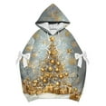thumbnail image 4 of Makaor Pullover Hoodies for Women Christmas Plus Size Tunic Sweatshirt Long Sleeve Tops Graphic with Bow Oversized Clothes, 4 of 5