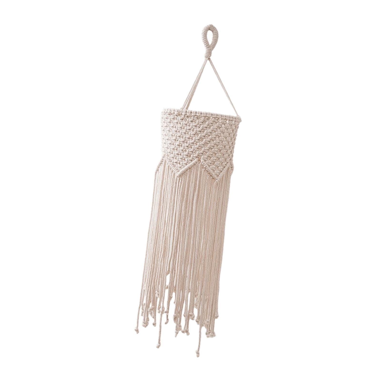 Bothyi Boho Lamp Shade Chandelier Shade Modern Multifunctional with Tassel Woven Decor