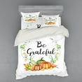 thumbnail image 2 of Ambesonne Saying Bedding Set 3 Pcs, Pumpkins Harvest Season Art, Twin, Apricot Mustard, 2 of 3