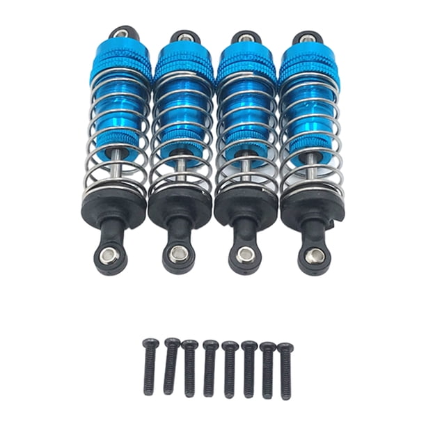 Vogacara Amortiguador trasero delantero RCGOFFLOW 4 Uds para 1/14 Rc Wltoys 144001 Azul