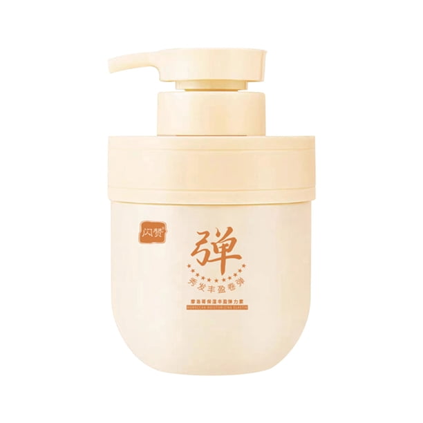 Crema hidratante con elastina marroquí para cabello rizado, permanente y acondicionador, peinado primavera, 500 ml.