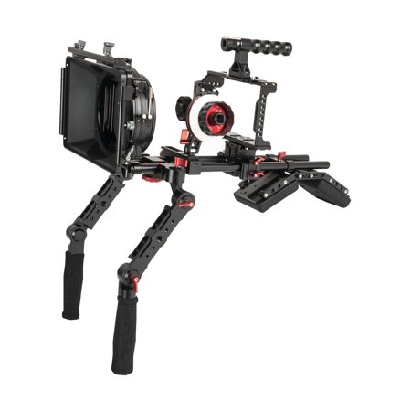 UPC: 0614993190503 | Came-TV BMPCC 4K Plus Shoulder Rig Mattebox A/B Follow Focus 15mm Rod for BlackMagic Pocket Cinema Camera